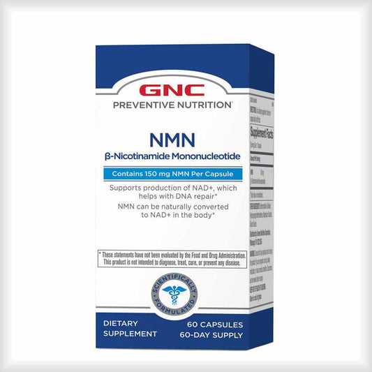 美國GNC NMN 逆齡高純 150mg 60粒  (每瓶總計 9000mg NMN)(EXP:2025)