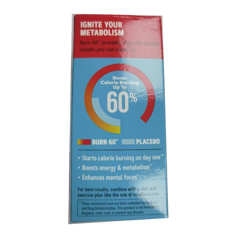 GNC - TOTAL LEAN Perfect Slimming Series Fat Burning BURN 60 Tablets