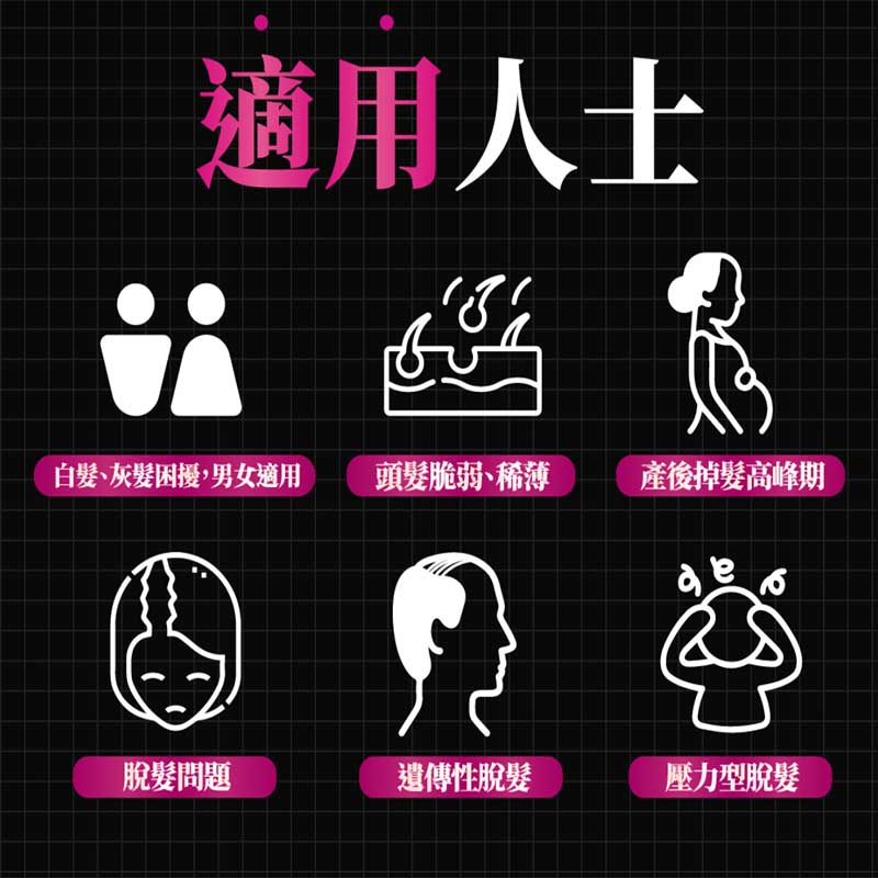 Return 回本 黑髮再生精華 50毫升 適合男女使用