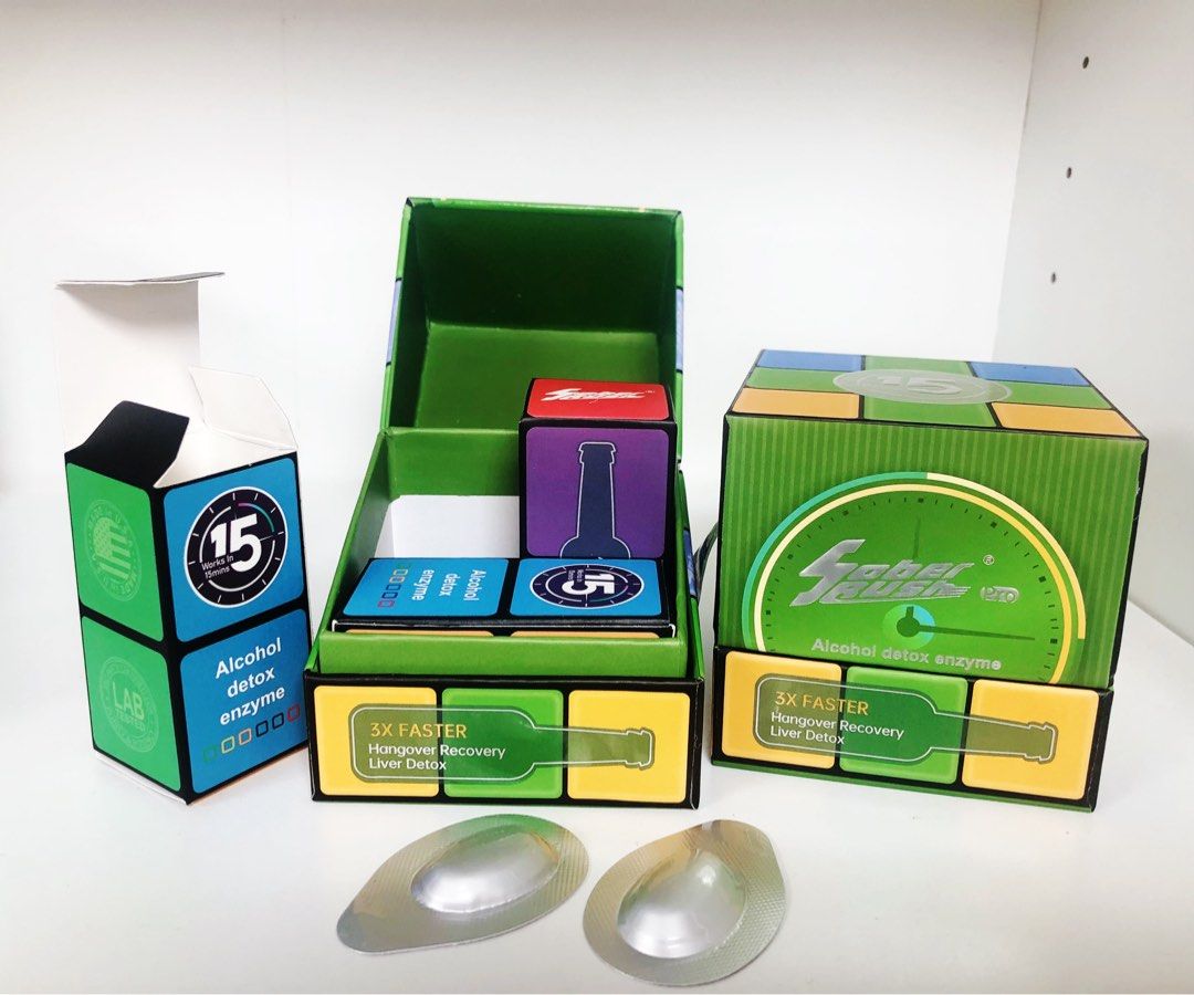 SoberRush酒魔方解酒藥片AMAF解酒酶解酒酵素防醉護肝片無酒氣一盒6粒 男女均可服用 【2日送達】