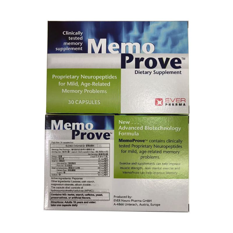 MemoProve® 憶活素 增強記憶力及專注力 (30粒) EXP:6/2028