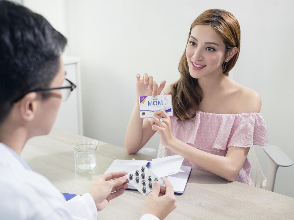 Nestle Mom 雀巢鎖養膠囊30粒 补铁碘叶酸DHA维生素30粒 孕期必備 【2日送達】