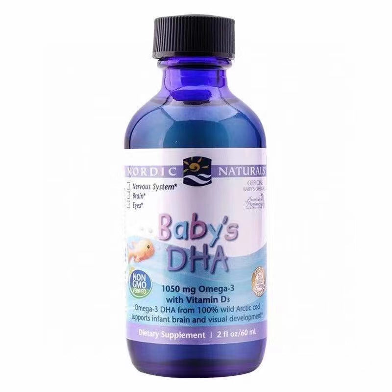 Nordic Naturals 挪威小魚嬰幼兒鱈魚肝油DHA+維生素D3 (2oz/60ml)