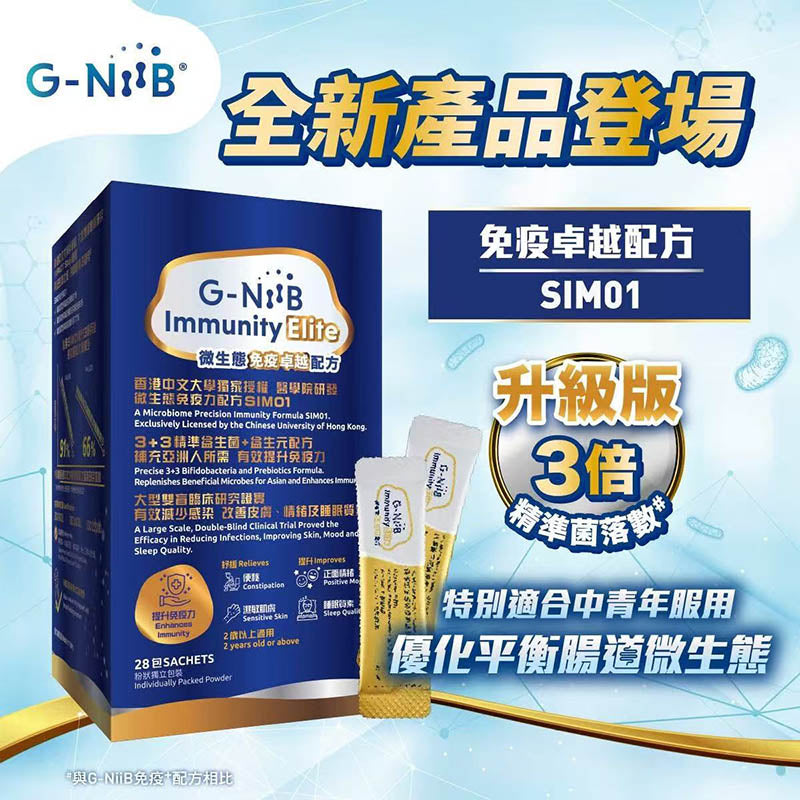 G-NiiB 微生態免疫卓越配方 28包GNIIB 平衡腸道益生菌 提升免疫力【2日送達】