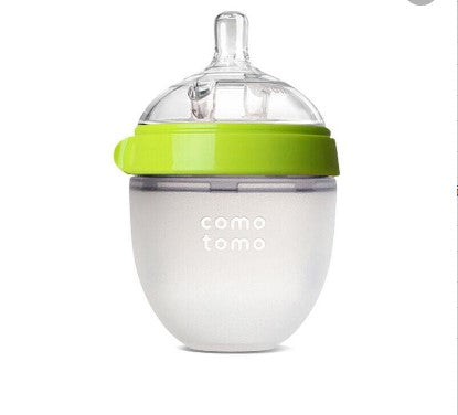 美国本土版 Comotomo可么多么 单个装 全硅胶奶瓶250ML 仿母乳粉色和绿色可选 下单请注明颜色