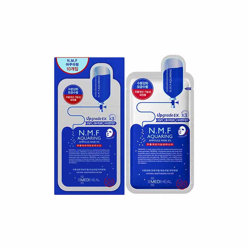 韩国Mediheal美迪惠尔 保湿水库 NMF经典版面膜10片 补水之王