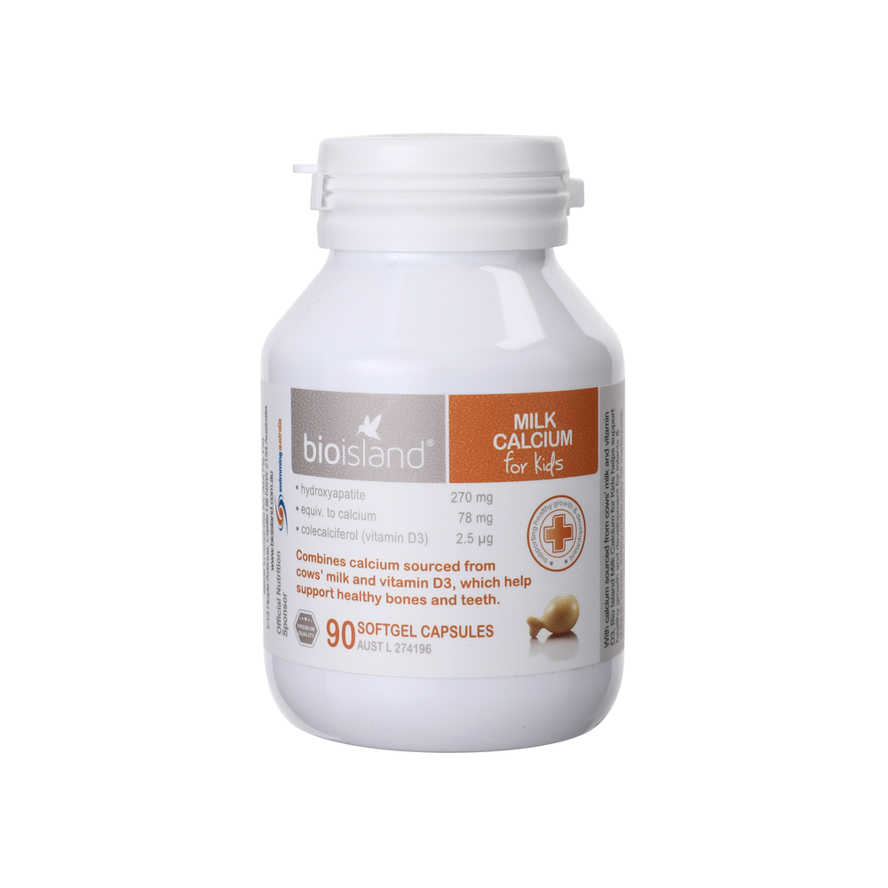 BIO ISLAND 儿童天然乳钙+维D 90粒
