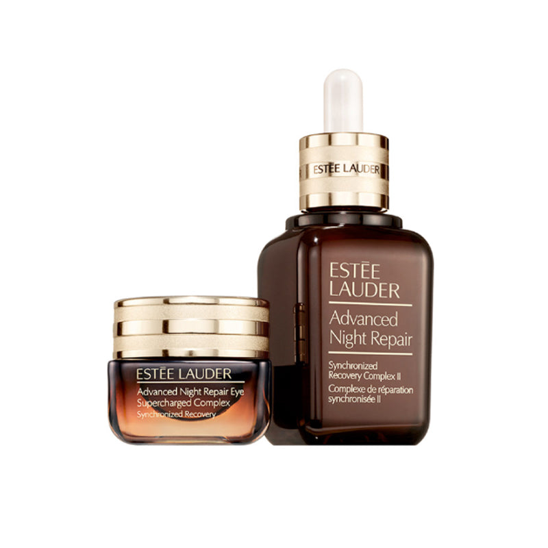 美国 雅诗兰黛小棕瓶2件套(小棕瓶50ml 眼霜15ml)