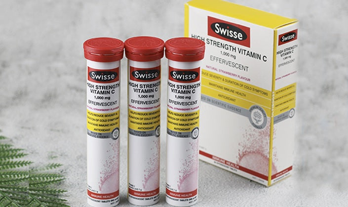 澳洲 Swisse 高浓度维生素C泡腾片 60片/盒 迪丽热巴同款 补充维生素C 提高抵御力 成人维生素