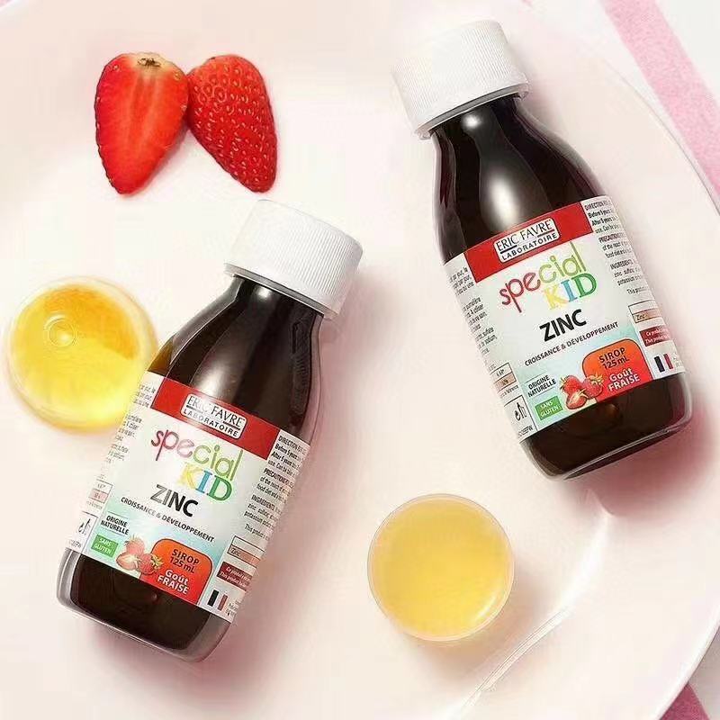 法国 ERIC FAVRE 艾瑞可 补锌糖浆125ml 改善孩子挑食厌食 抵抗力差、指甲有白斑、皮肤容易破等状况,同时提高免疫力
