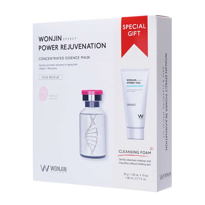 韩国wonjin 元辰 干细胞面膜+洗面奶 10片