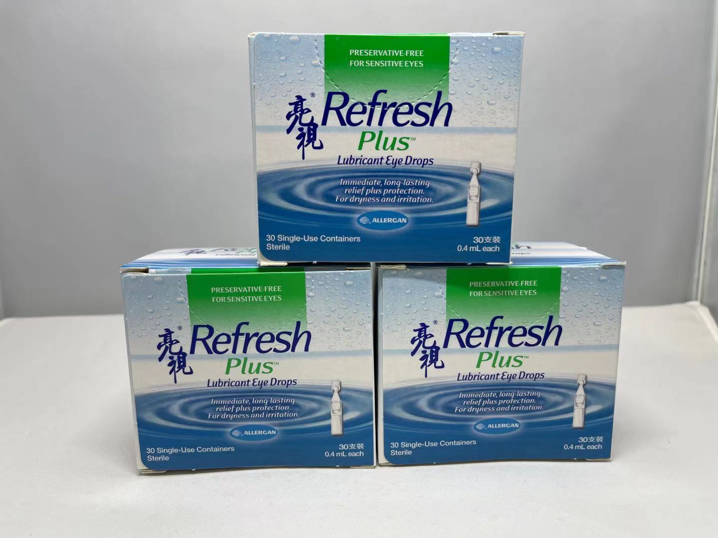 Refresh Plus?亮视泪水含补湿因子CMC0.5%,可修复角膜细胞