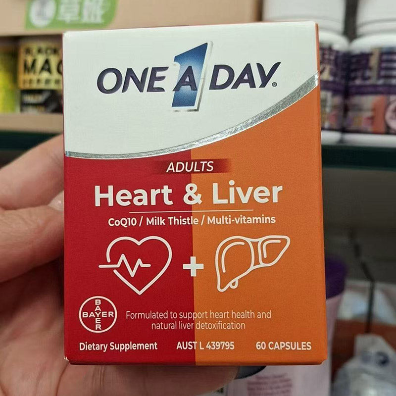 拜耳OneADay奶薊草輔酶Q10 强健心肌 加强供氧 修復損傷 對抗衰老 60粒