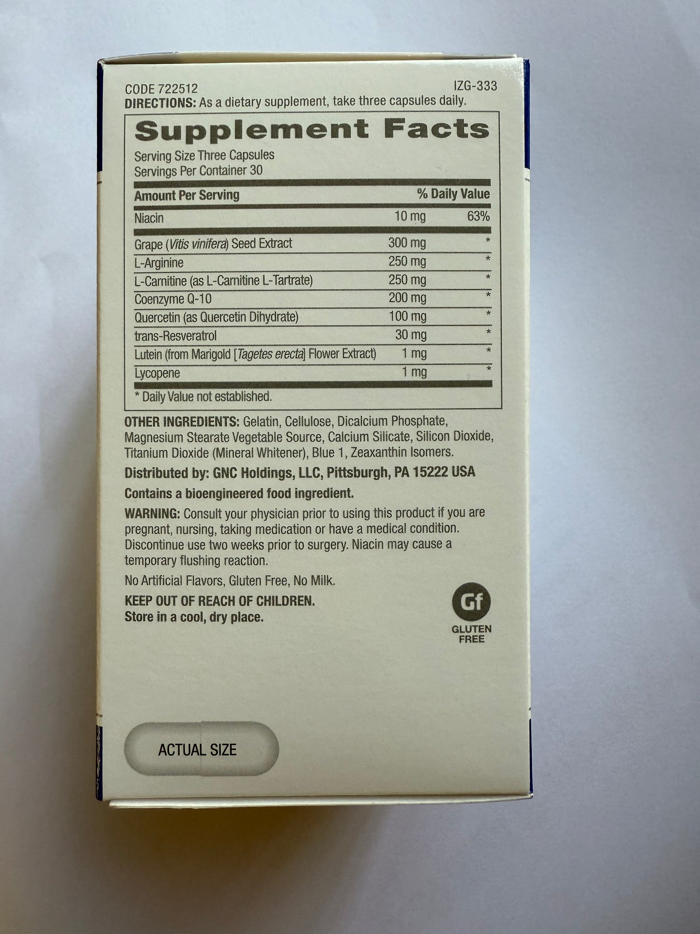 GNC – 專業血壓健康配方 90粒 EXP: 09/2027 【2日送達】