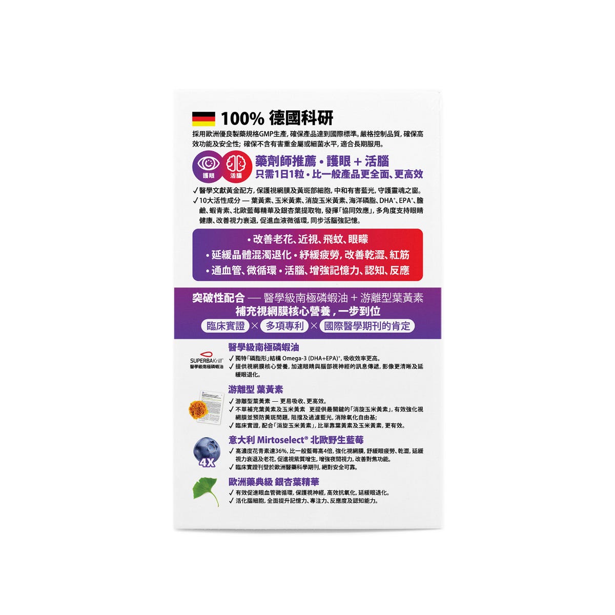 The Globalab OPTIC10醫學級護眼活腦配方 30粒