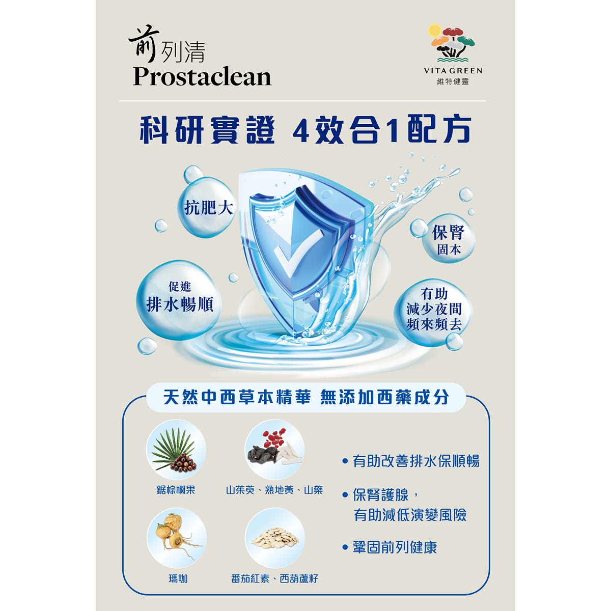 Vita Green維特健靈前列清 40粒