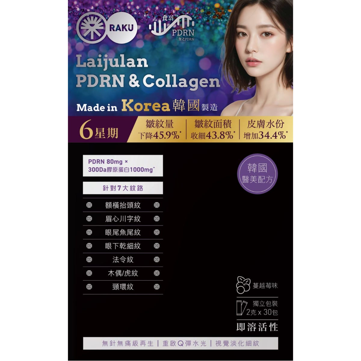 Raku樂食之PDRN 30包 (新舊包裝隨機發送)