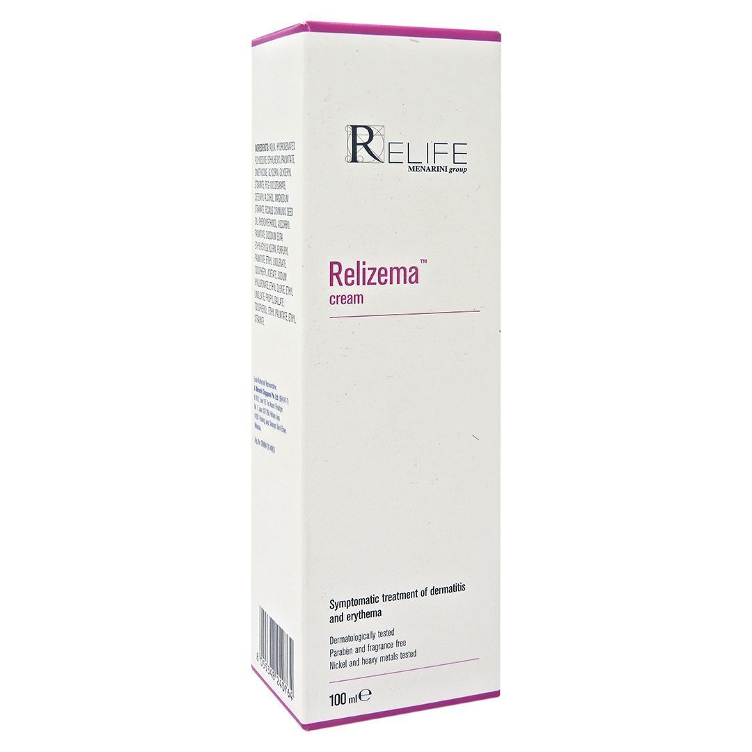 樂敏膚 Relife Relizema Cream 100ml 濕疹膏 意大利製造 敏感肌救星 無類固醇 抗氧化因子潤膚膏 (專為濕疹人士而設) EXP:09/2027