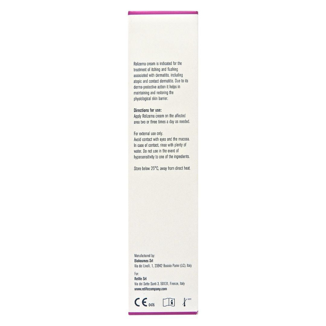 樂敏膚 Relife Relizema Cream 100ml 濕疹膏 意大利製造 敏感肌救星 無類固醇 抗氧化因子潤膚膏 (專為濕疹人士而設) EXP:09/2027