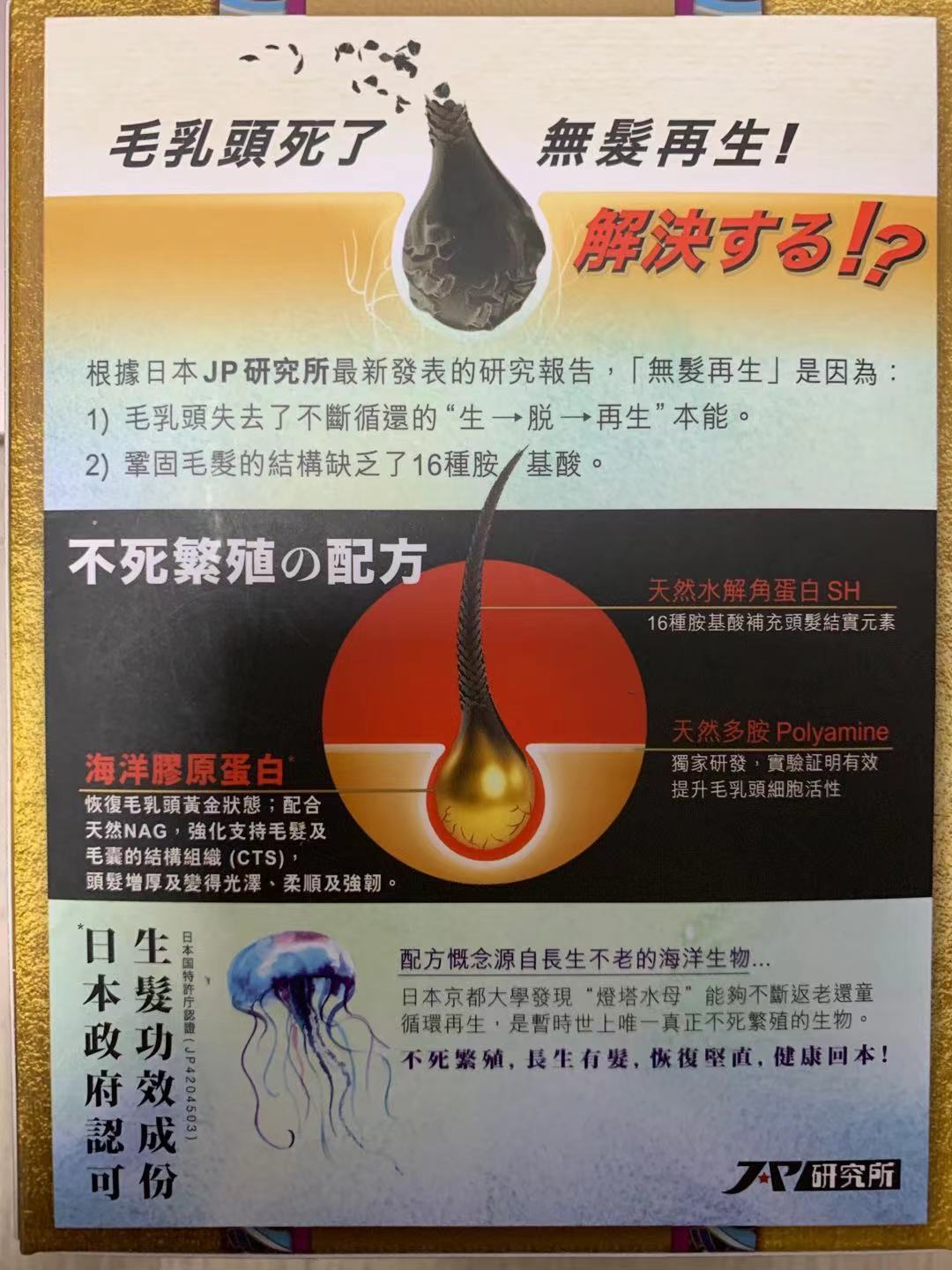 Return - Return hair growth formula return hair growth capsules 120 capsules Hong Kong licensed healthy hair growth EXP.04/2026 Prevent hair loss, improve white hair, dry and frizzy hair, and grow fluffy hair 