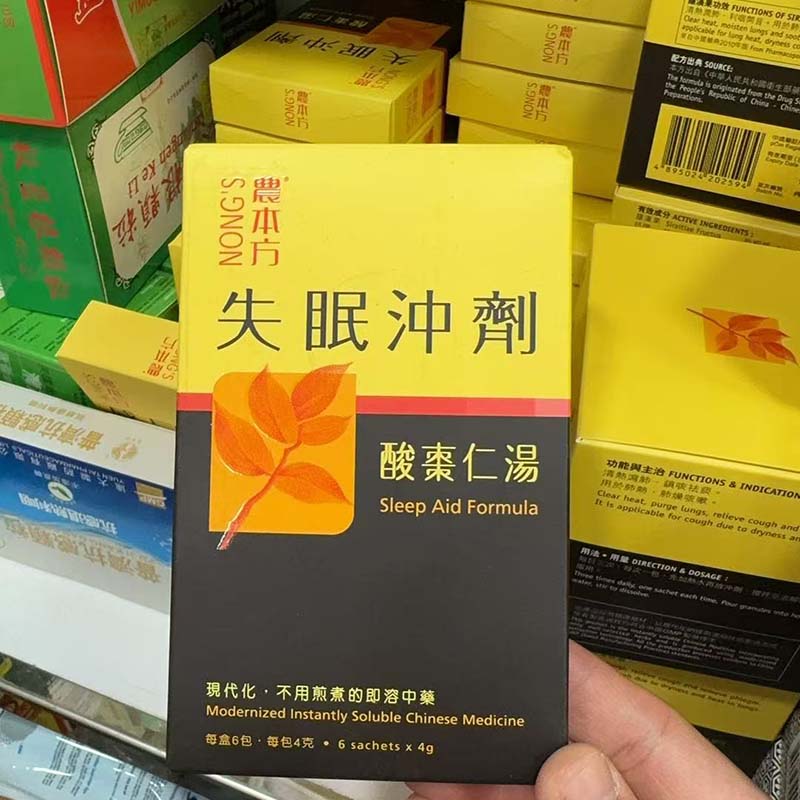NONG'S 農本方 失眠沖劑(酸棗仁湯) 4Gx6'S 【2天送達】