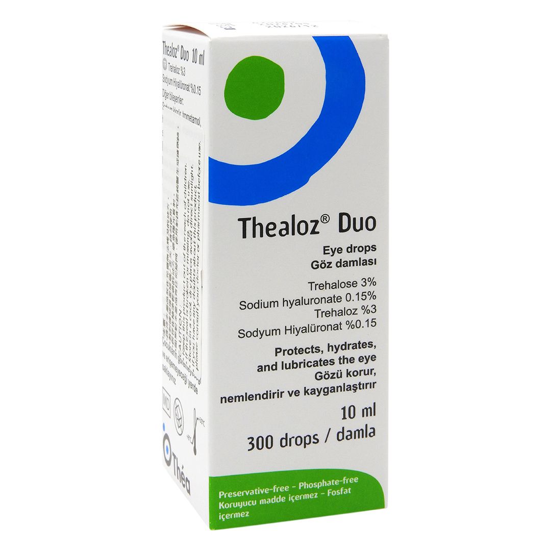 THEA - Thealoz® Duo 無防腐劑保濕眼藥水 10毫升 適用于乾眼症 長時間使用電腦 配戴隱形眼鏡 EXP：5/2028