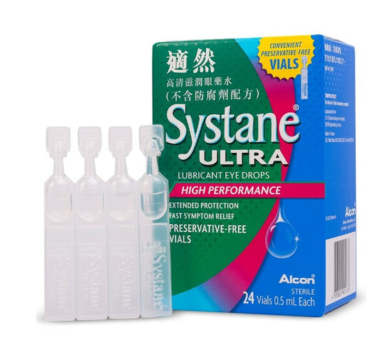 ALCON 适然高清Systane Ultra 滋润眼药水24支无防腐剂装*3盒装