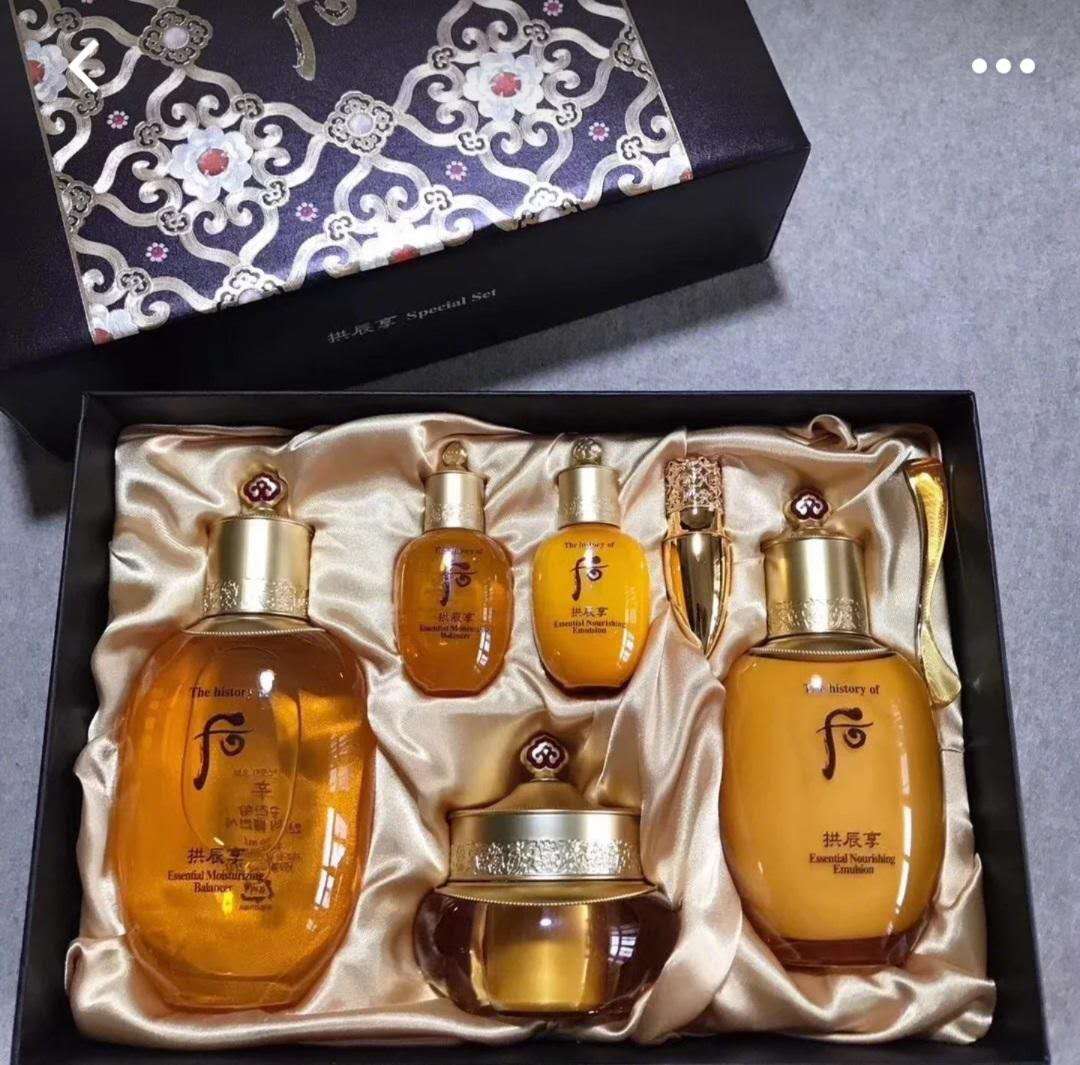 韩国whoo后拱辰享气津套装(6piece) 滋润提拉紧致保湿抗皱去皱