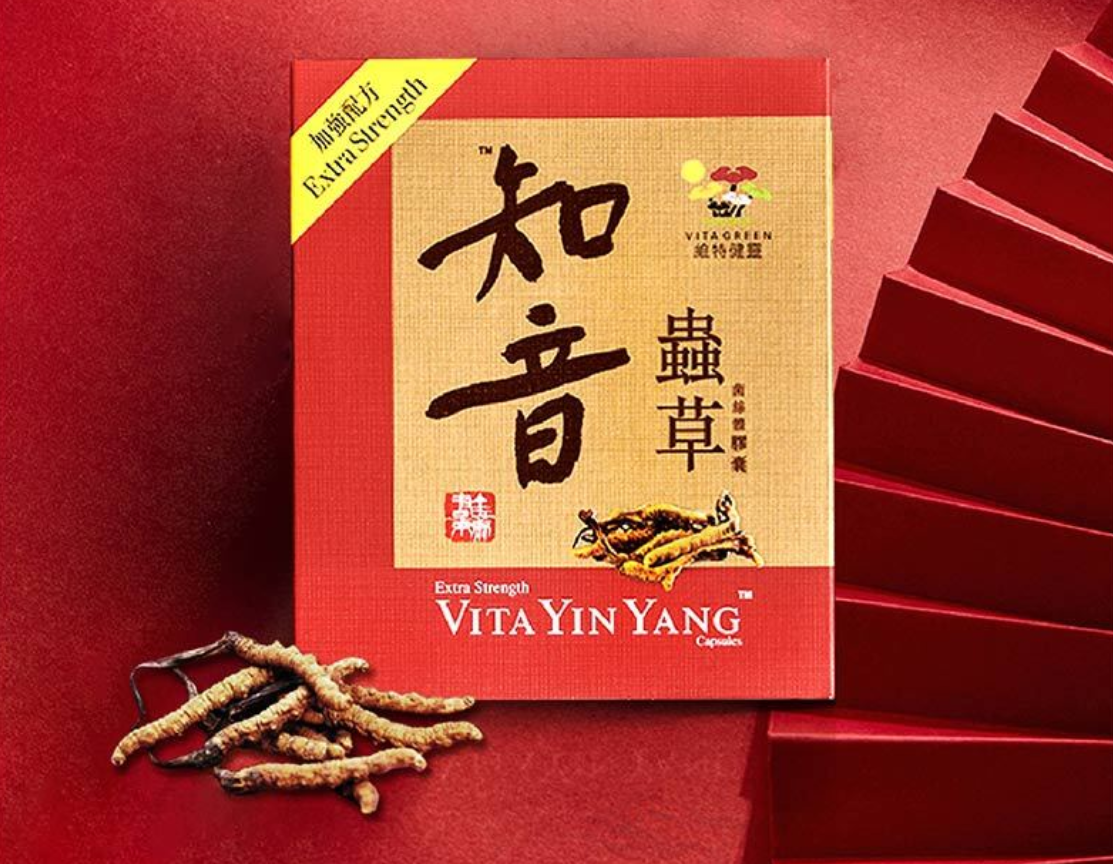 维特健灵知音虫草冬虫夏草胶囊鼻炎鼻敏感虚补肺虚中药抗疲劳乏力咳喘腰酸健忘身体虚精气60粒/盒ABC