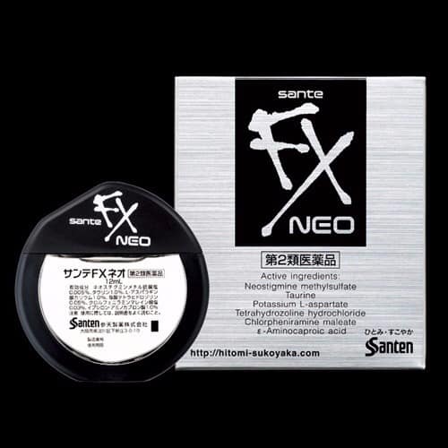 日本参天SANTEN FX 清凉眼药水缓解疲劳红血丝滴眼液12ml
